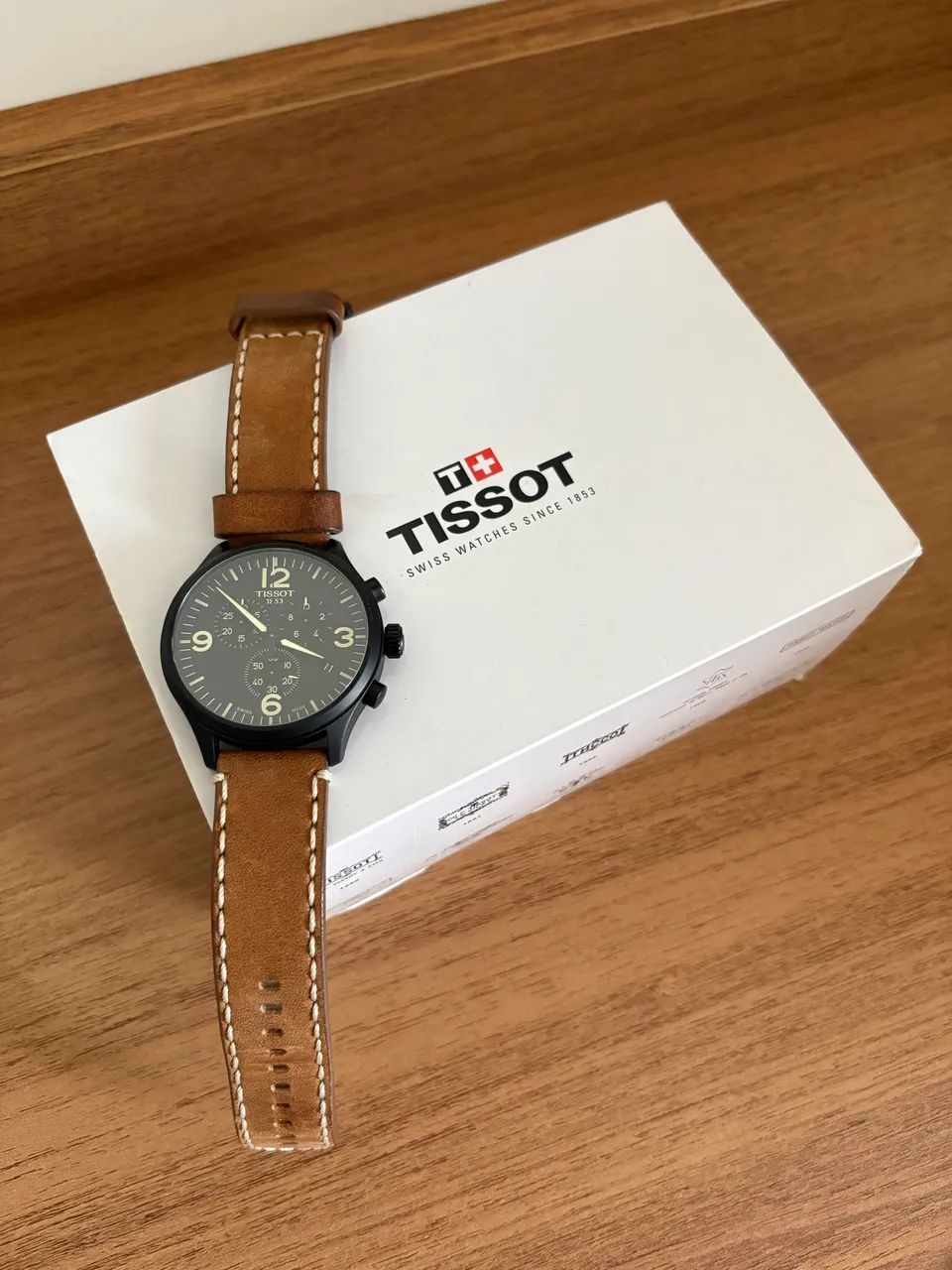 Relógio Suíço Tissot c/ Cristal de Safira 