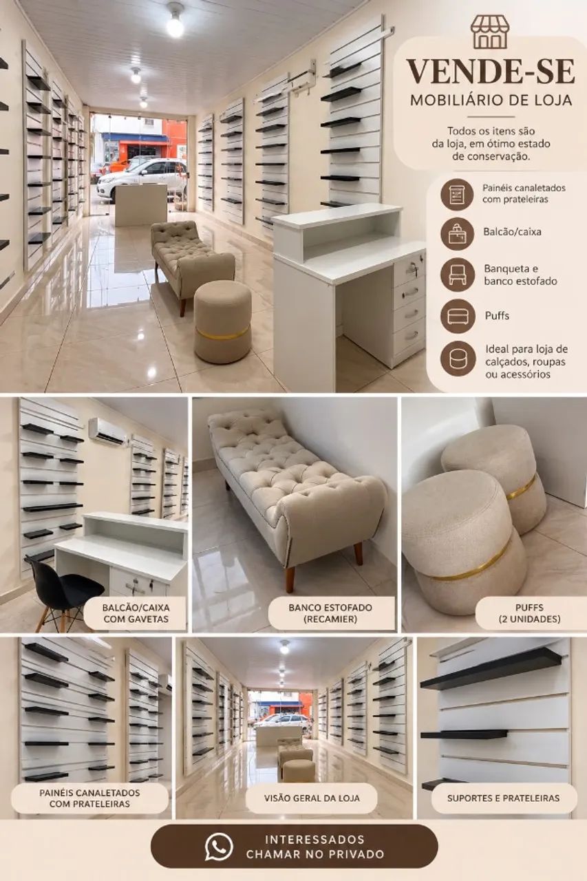 Mobiliario completo para loja 