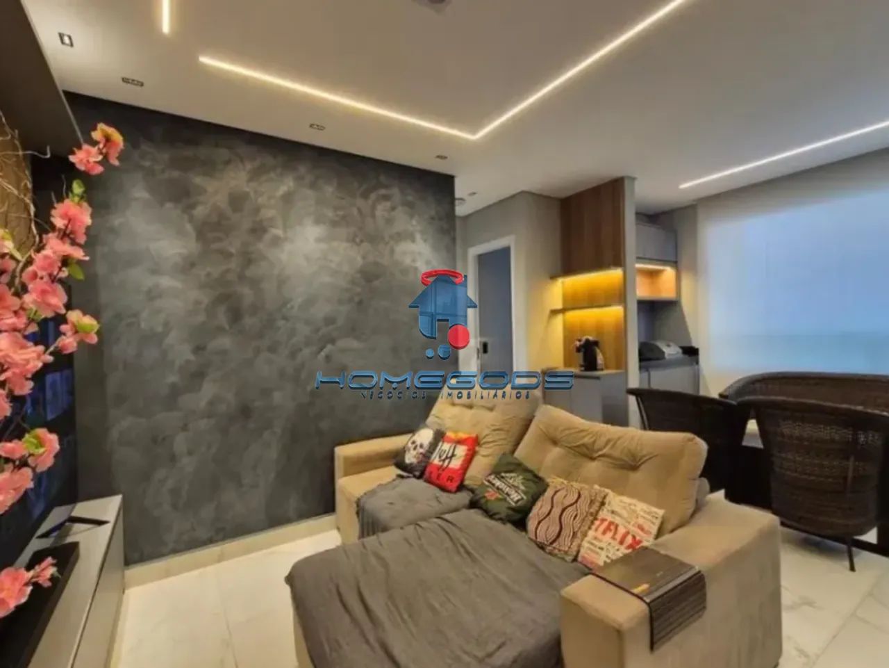 partamento com 2 quartos sendo 1 suíte, sala estendida, lazer completo em Campinas.