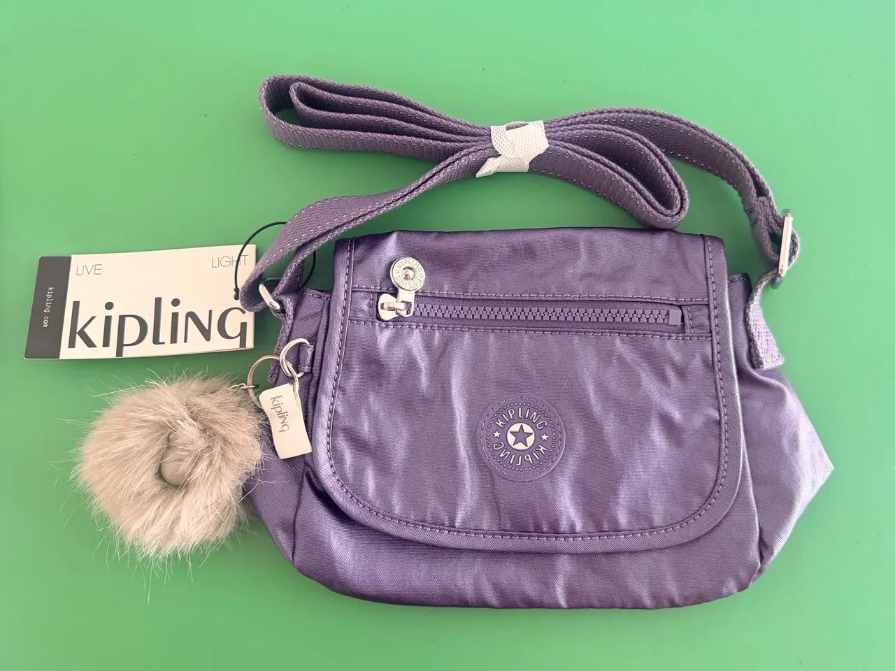 Bolsa Kipling Sabian 7GM Metallic Mauve