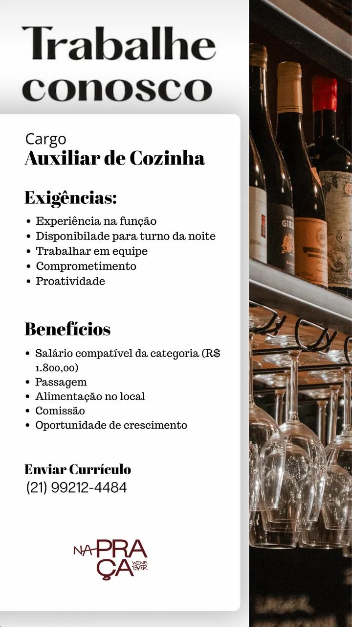 Trabalhe conosco!