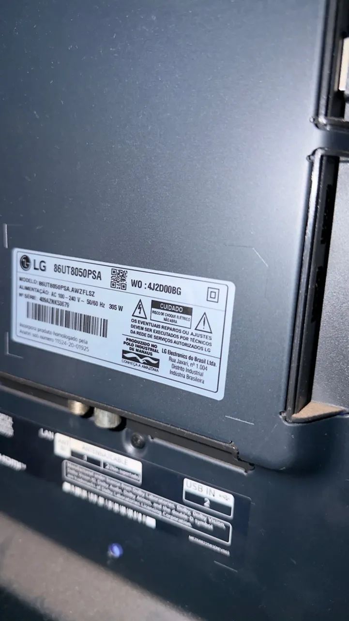 Smart TV LG 86 polegadas 4K com Inteligência Artificial, um Cinema em casa - Foto 3