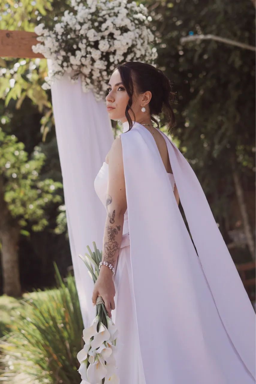 Vestido de Noiva Cetim - Foto 2