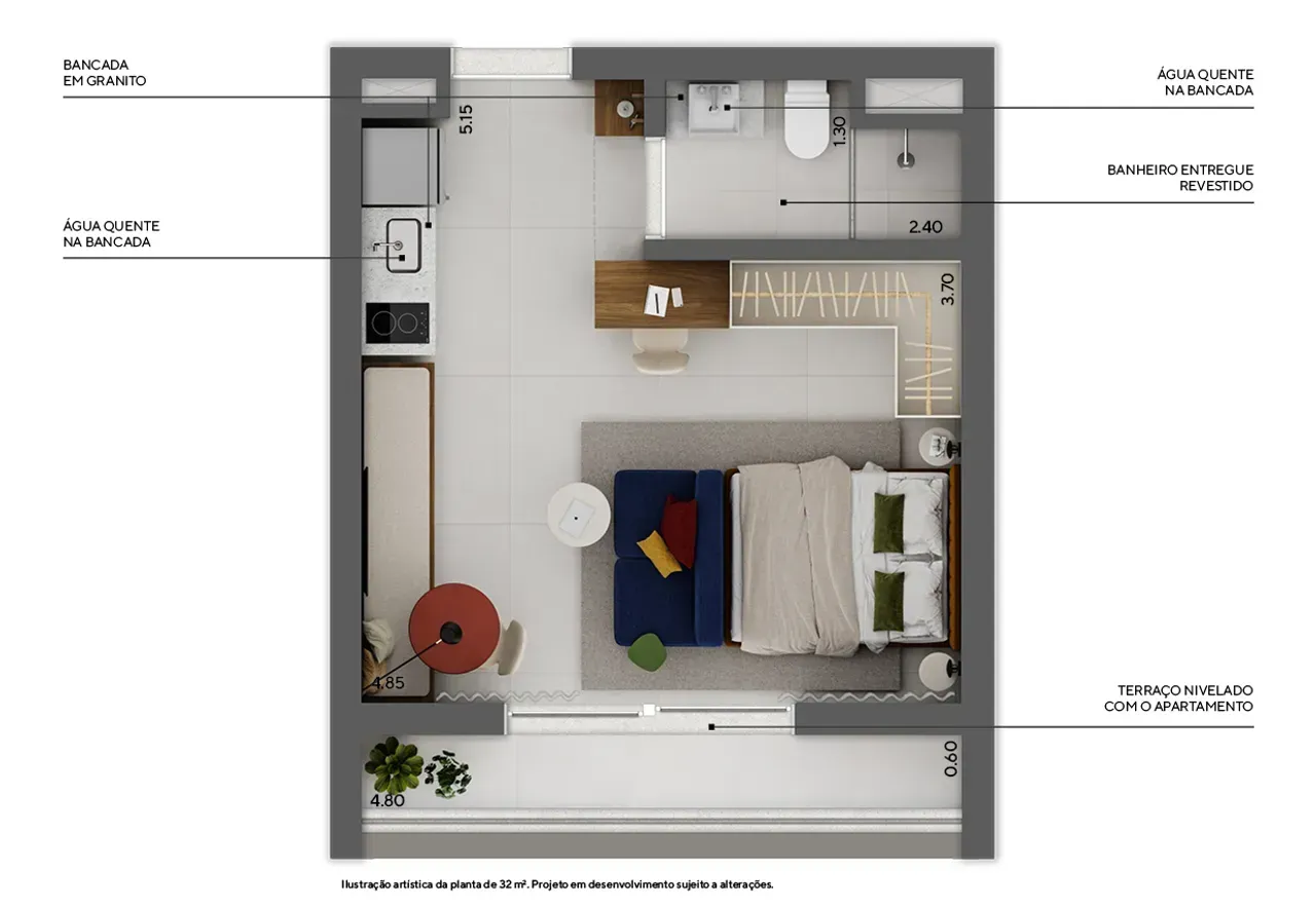PLANTA 27m²