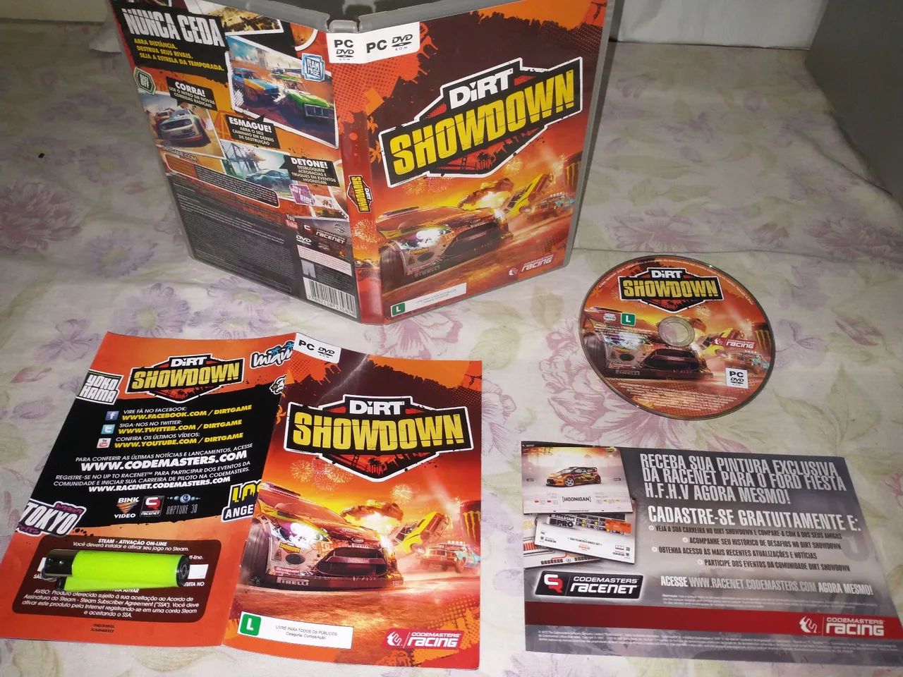 Kit DiRT 3 + Showdown Codemasters 2011 2012 jogo definitivo PC DVD CIB Mint Games Windows - Foto 5
