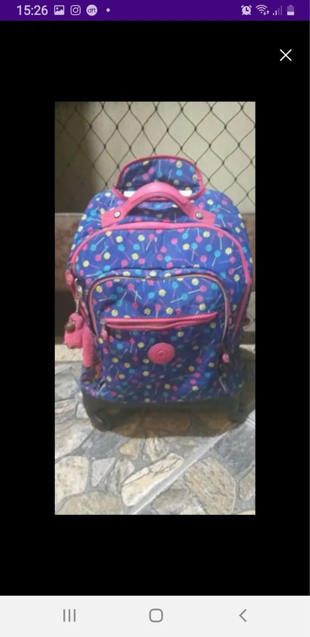 Mochila kipling feminina 