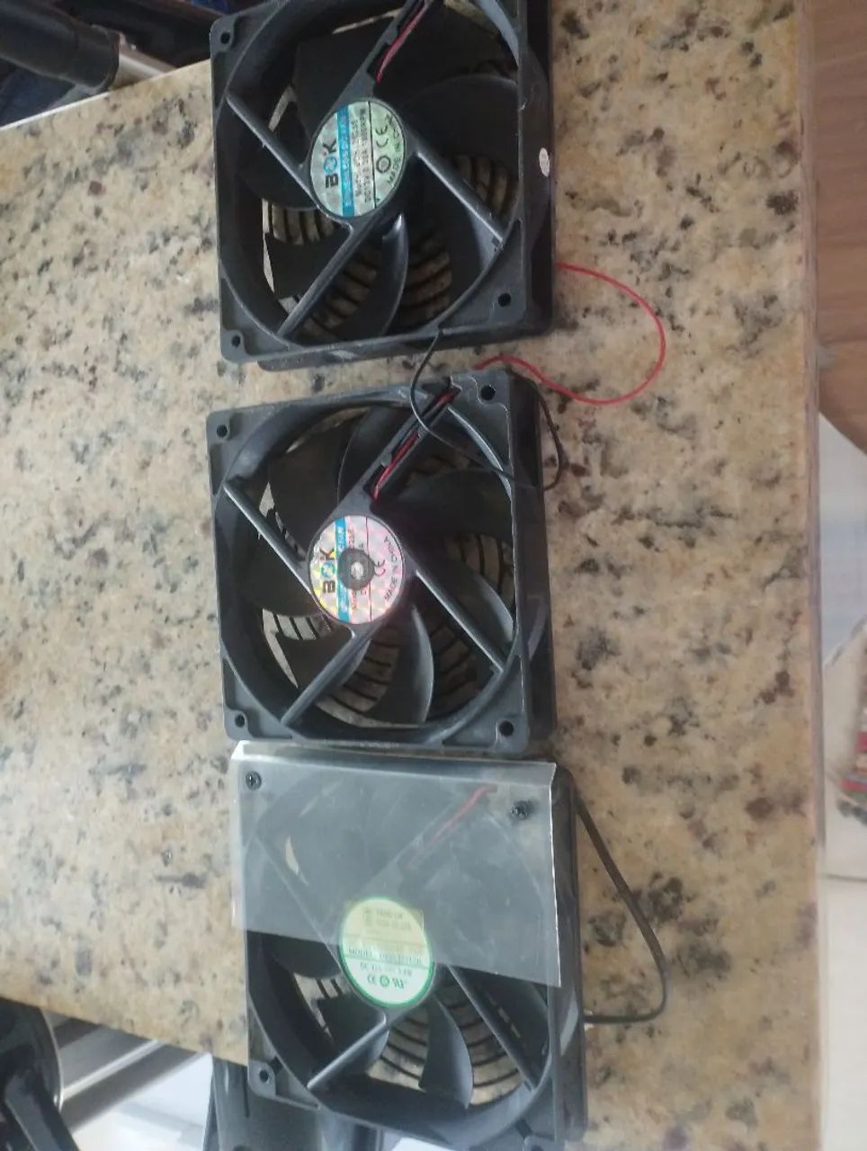 Ventoinhas de fonte real ou desktop (3 unidades) 12 polegadas - Foto 2
