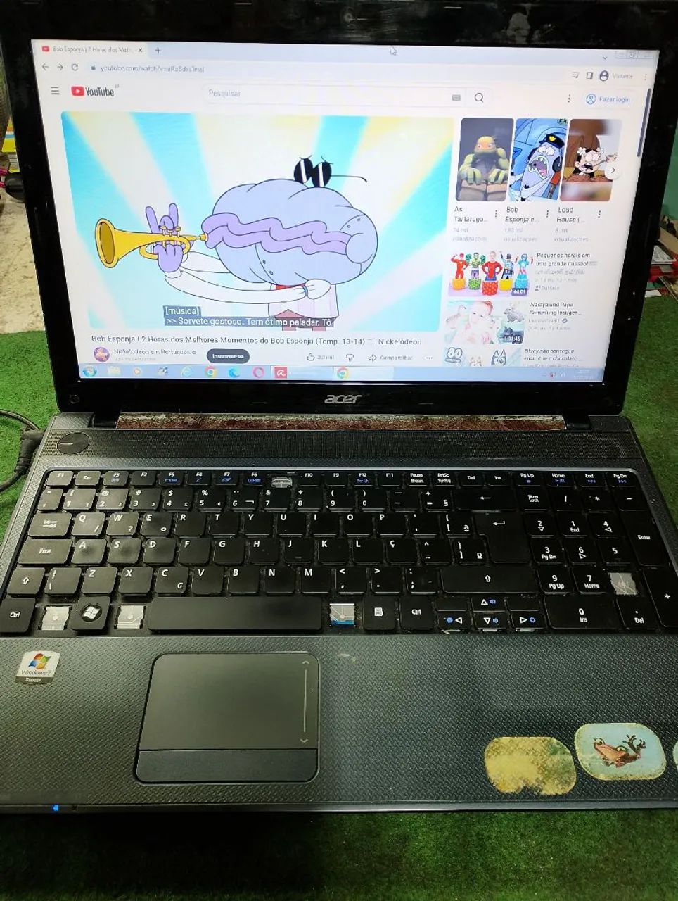 Notebook aspire 5250 séries + fonte + bateria funcionando LEIAM !! - Foto 2