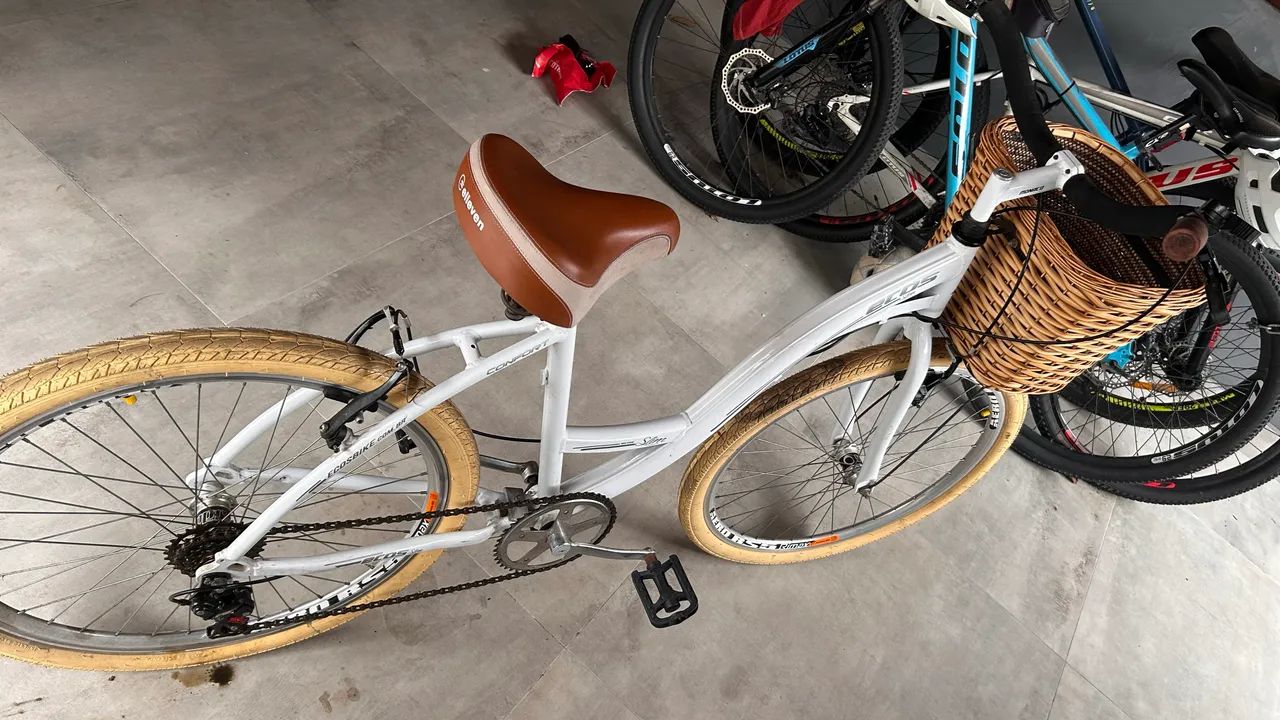 Bicicleta praiana branca - Foto 3
