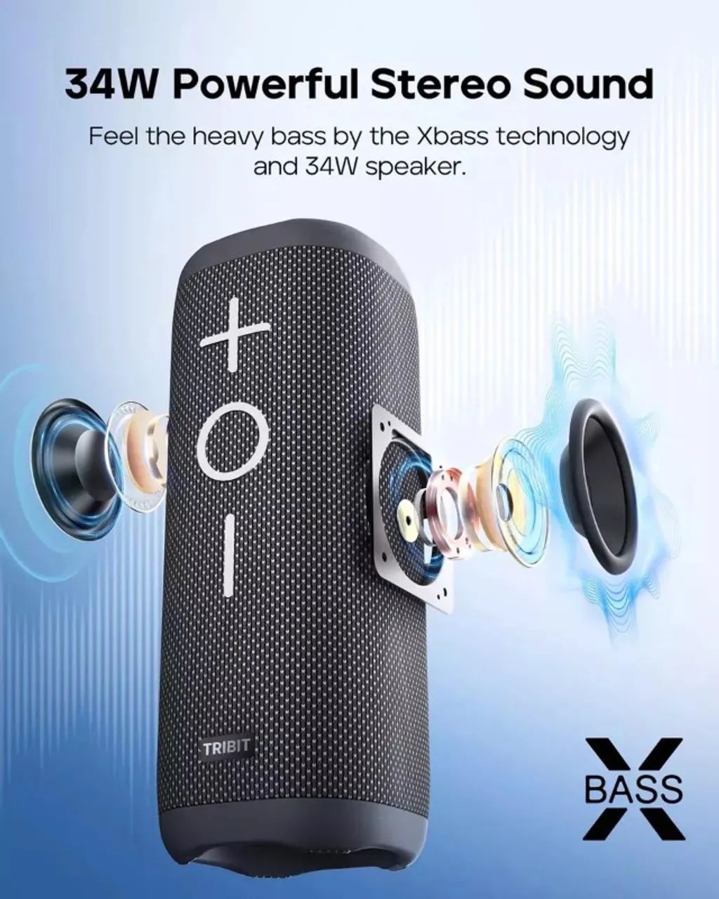 Tribit StormBox 2 caixa de som bluetooth 34W - Foto 2
