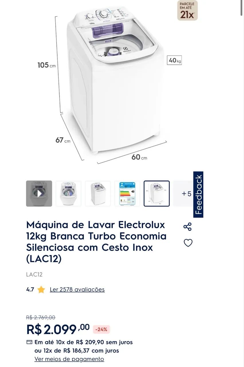 Máquina de lavar  - Foto 2