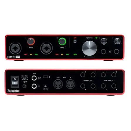 Placa de Áudio Focusrite 8i6 3 Gen - Foto 4