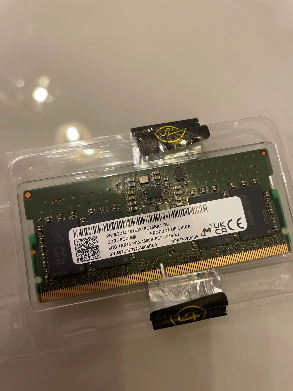 DDR5 8Gb SODIMM PC5-4800B