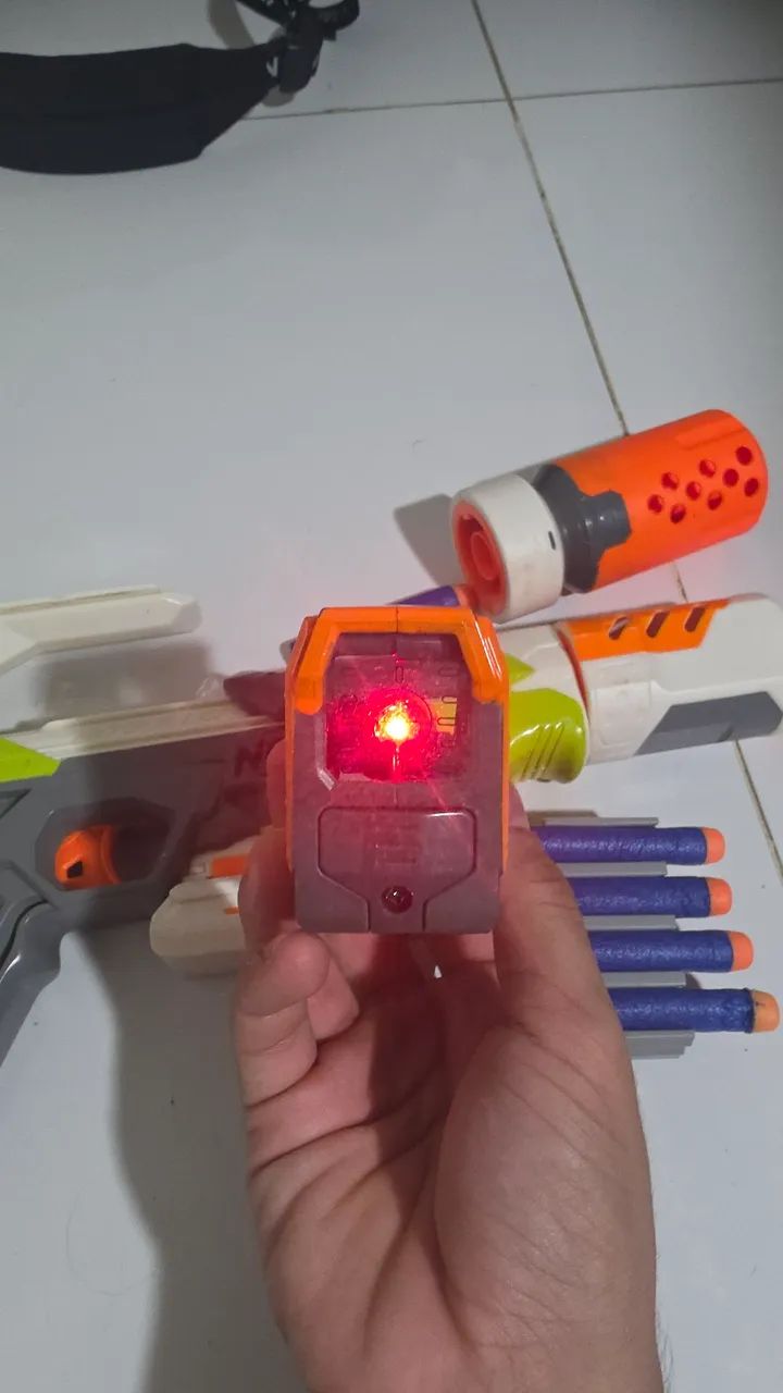 Hasbro Nerf Modulus Ionfire completa + 5 dardos + Acessórios  - Foto 2