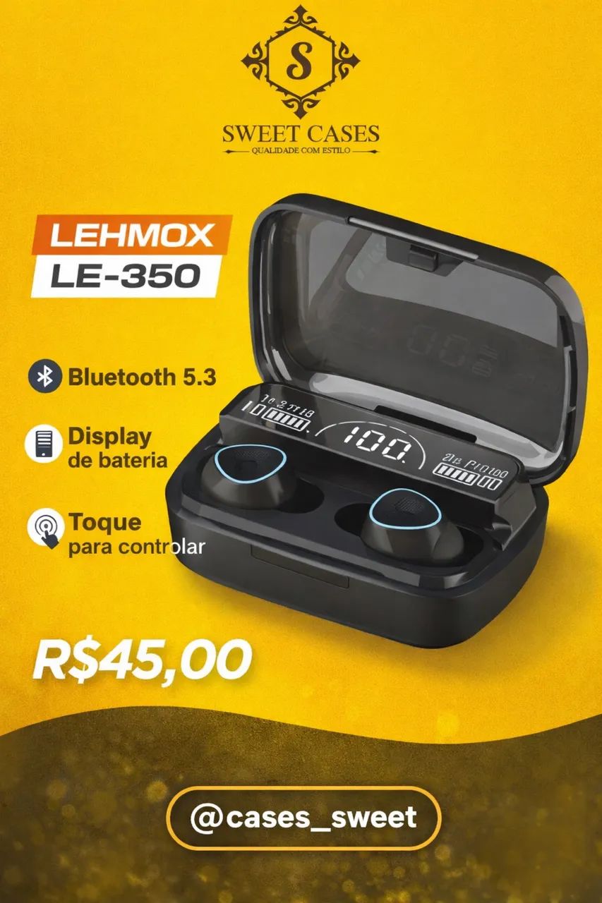 Fones de Ouvido Lehmox LE-350