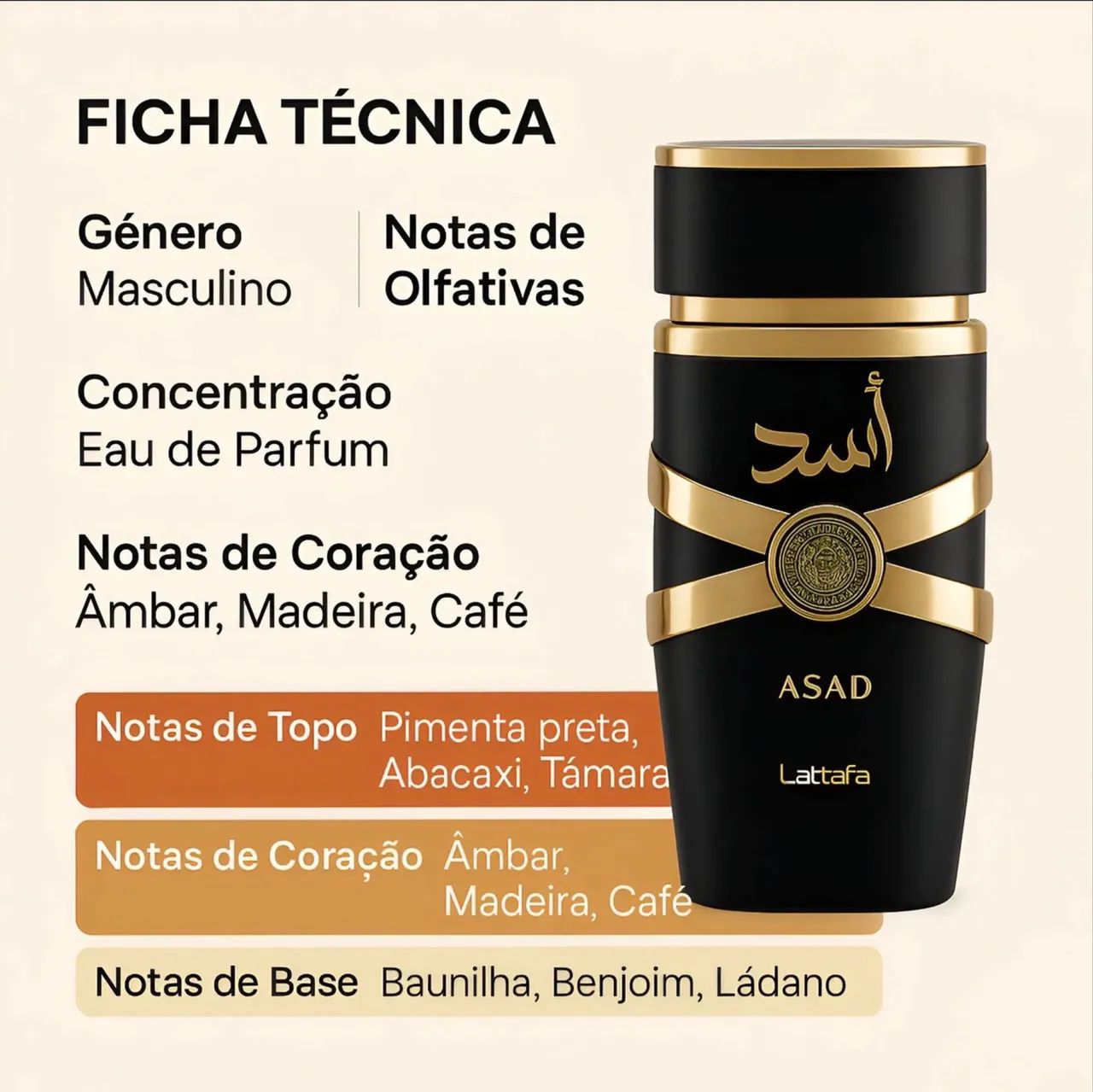 Perfume Árabe Lattafa Asad 100ml - Foto 4