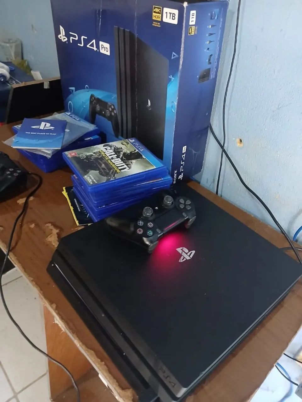 Ps4 pro com ou sem jogos com (3000) sem (1800)