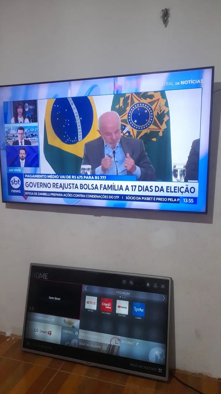 Troco Duas TVs por Uma de 65"