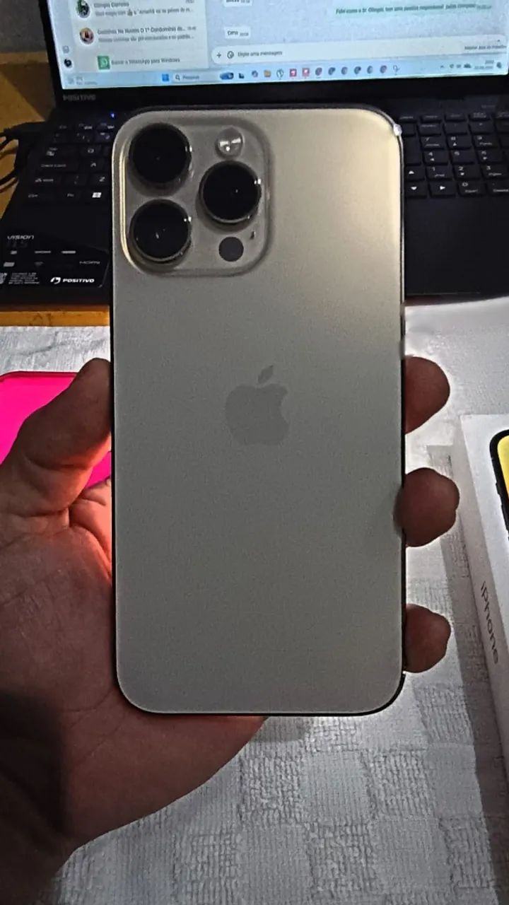 iPhone 14 Pro Max 128GB Dourado - Muito Conservado + Caixa e NF - Foto 3