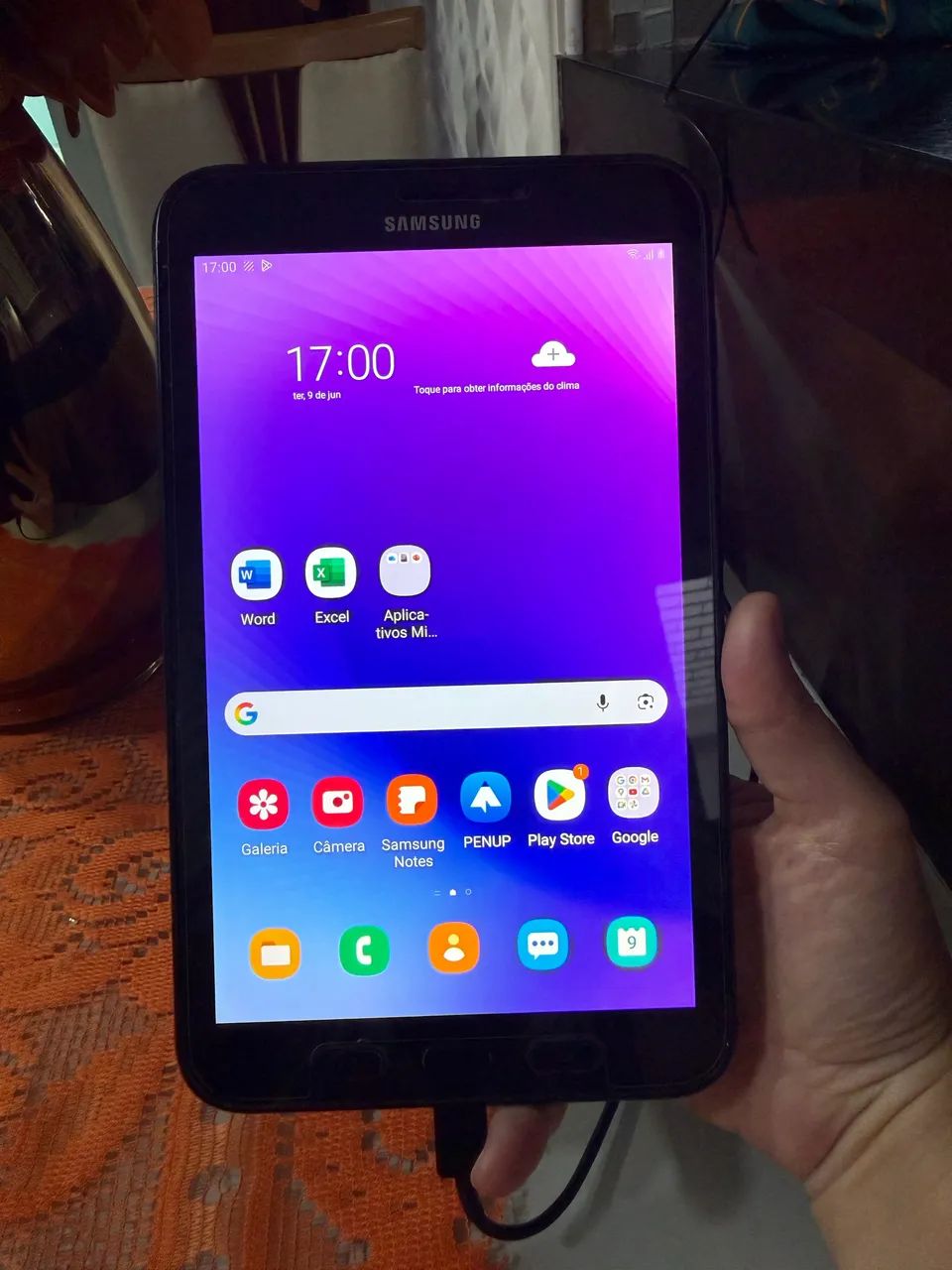Tablet Samsung Galaxy 16GB Black Seminovo - Foto 3