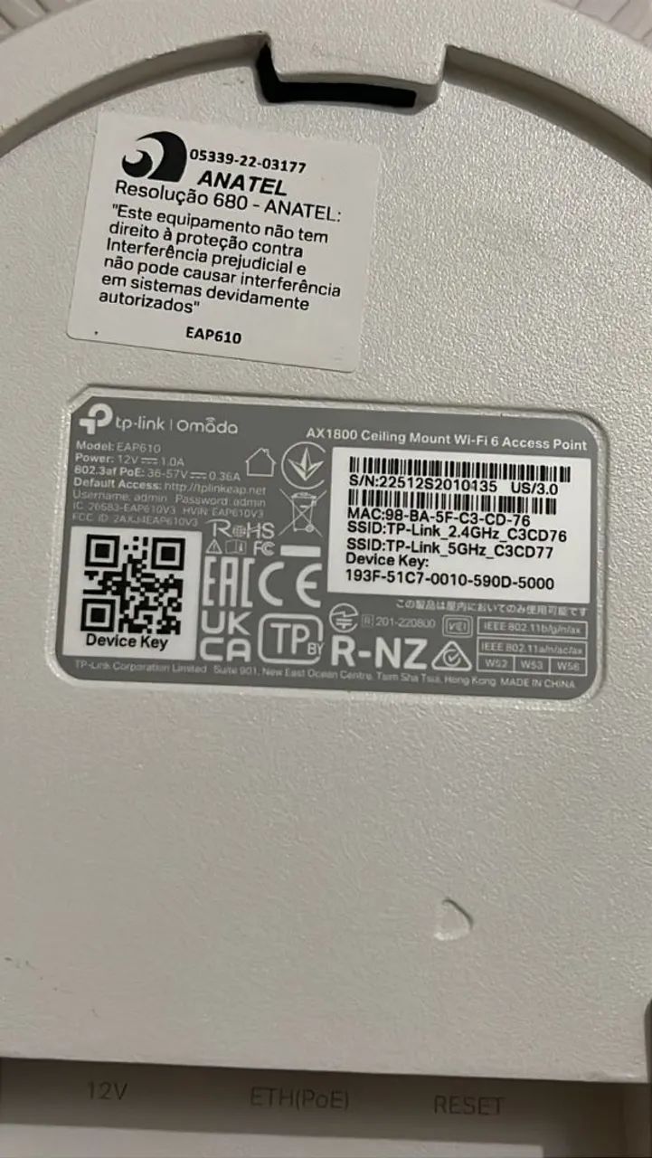 Roteador tp link omada a unidade 