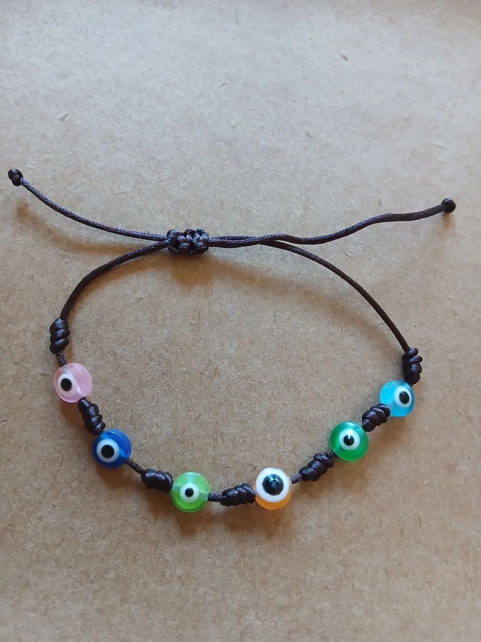 Pulseira olho grego colorida