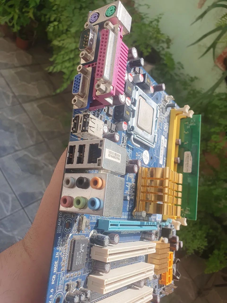 Kit 775 ga-945gzm-s2 processador+memória SEM TESTE  - Foto 4