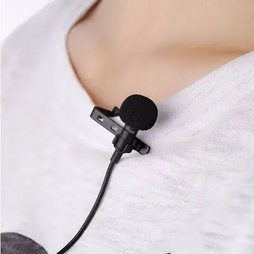 Microfone de Lapela para Celular, Smartphone e iPhone - Ideal para Youtubers e Gravações 