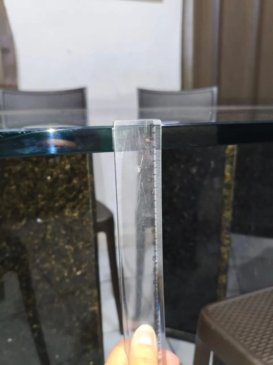 Mesa de jantar tramontina com vidro temperado 6 cadeiras - Foto 2