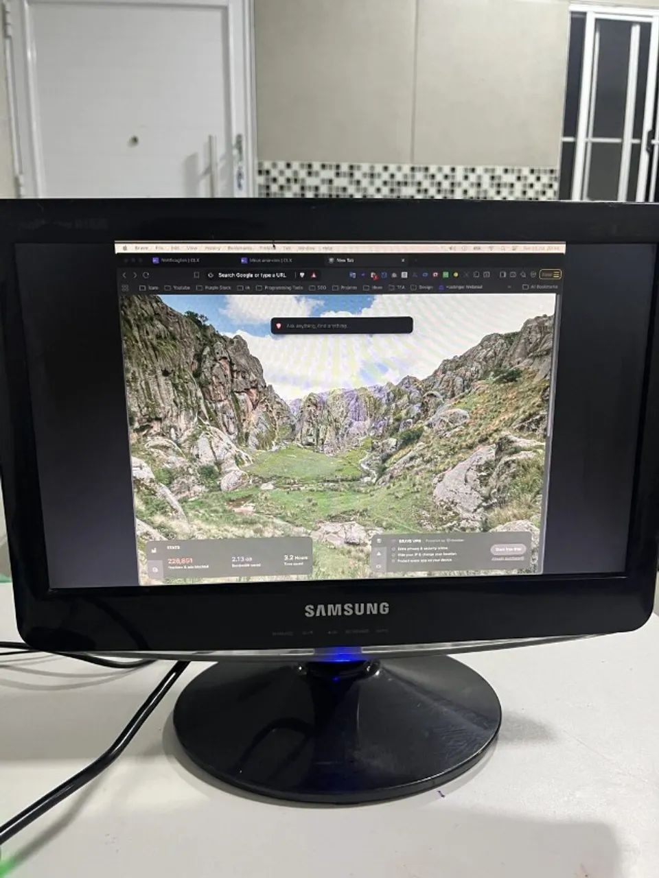 Monitor Samsung B1630N 15,6" (com base)