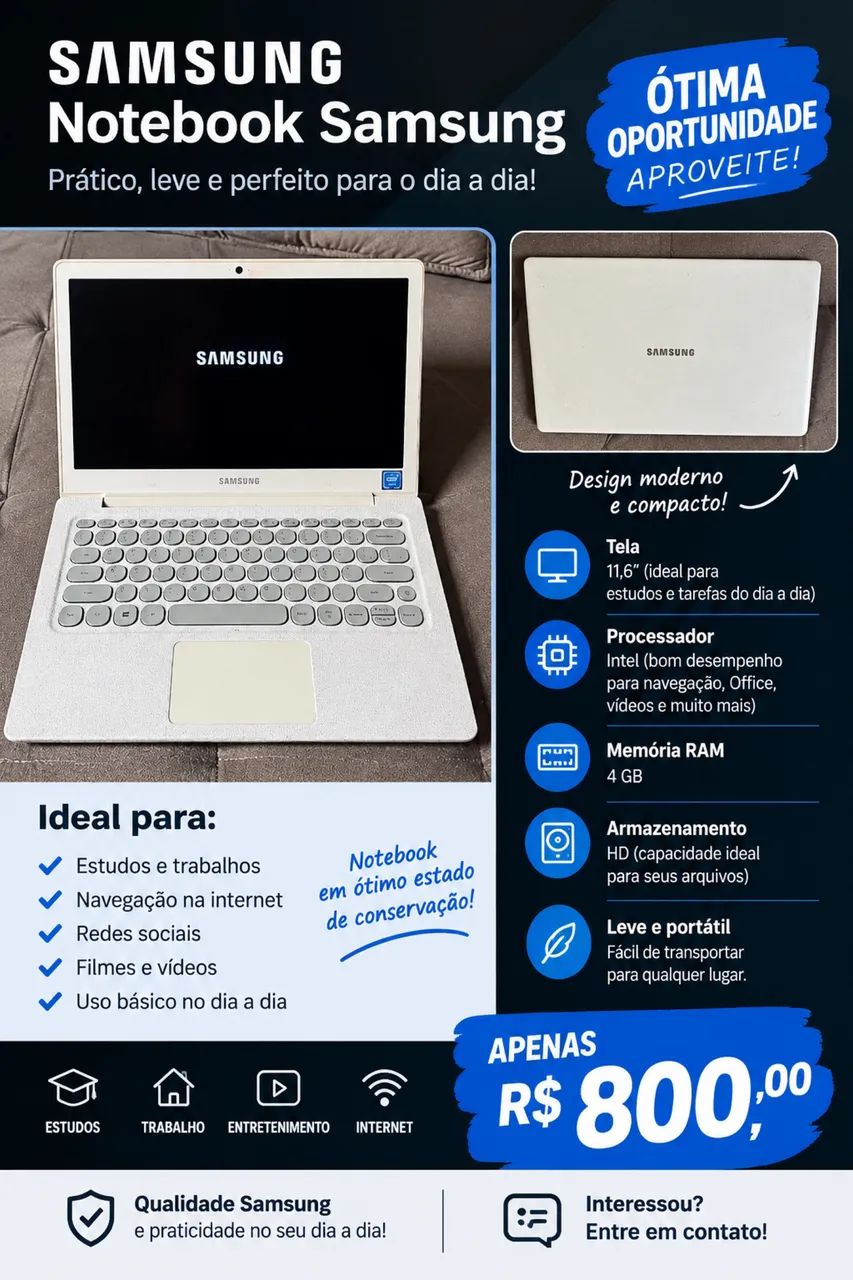 Notebook Samsung 