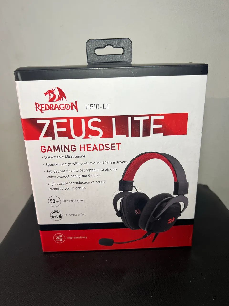 Headset Gamer Redragon Zeus Lite H510-LT 53mm com Microfone