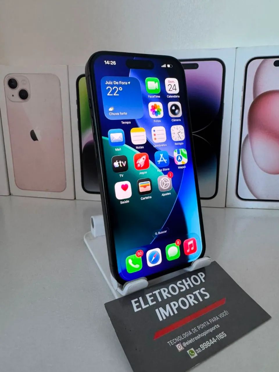 iPhone 15 Pro 128GB Titânio Black - Oportunidade 