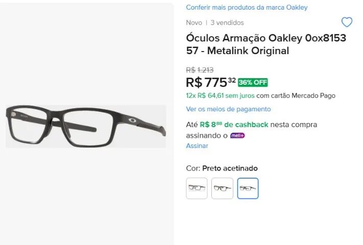 2x Armações Originais Oakley  - Foto 2