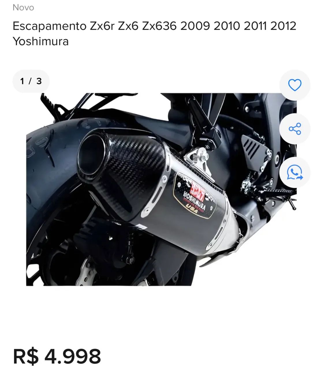  escape Yoshimura adapitavel pra qualquer moto