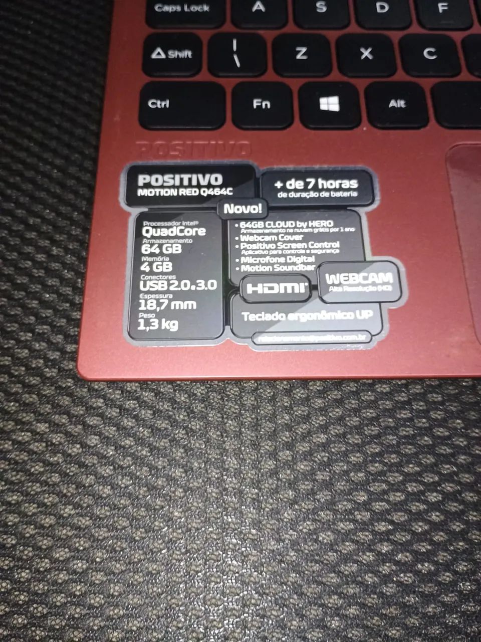 Notebook Positivo Motion Red Q464C