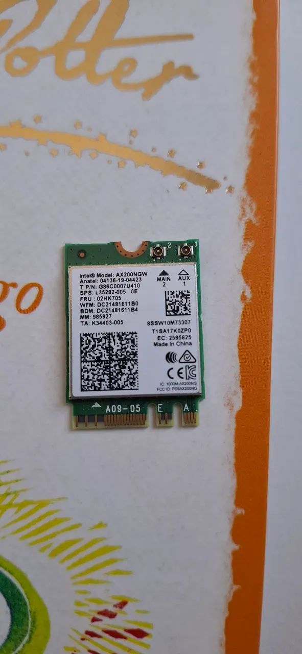 Placa WiFi Intel AX200 AX200NGW