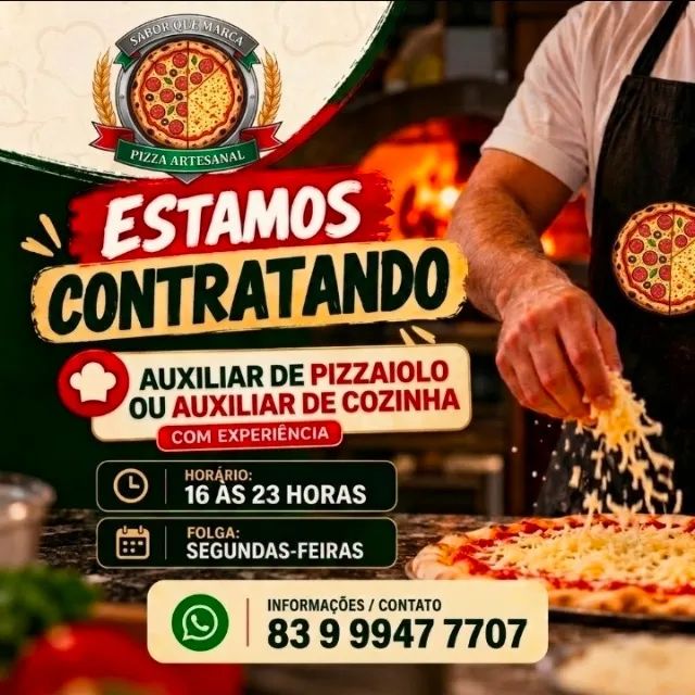 Vaga para pizaria 