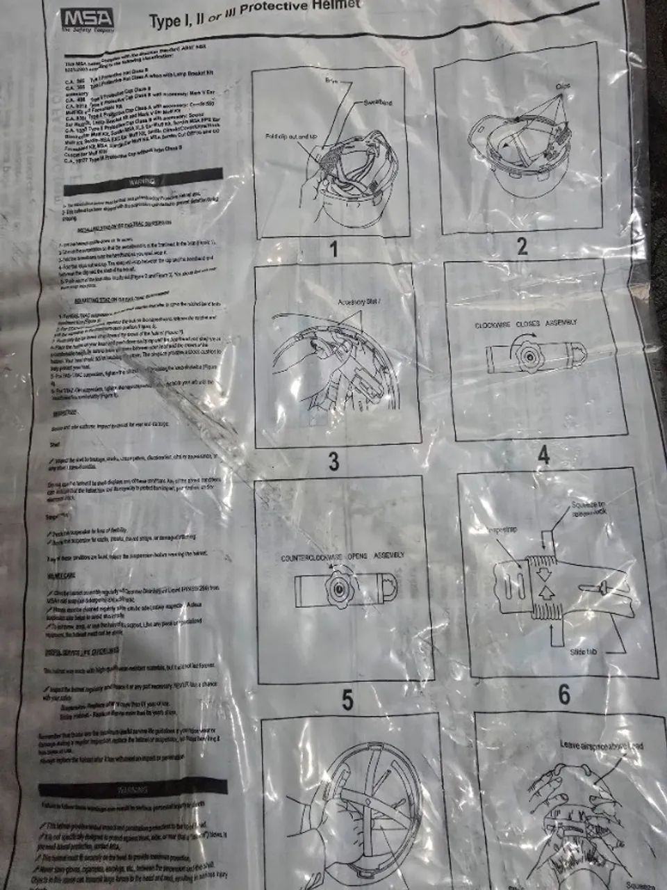 Capacetes de segurança msa sem uso com carneira, com logo - Foto 3