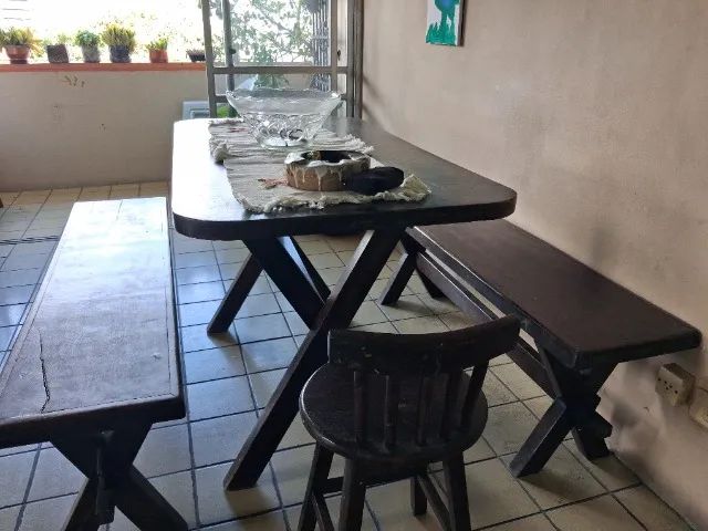 Mesa rústica de jantar - Foto 2