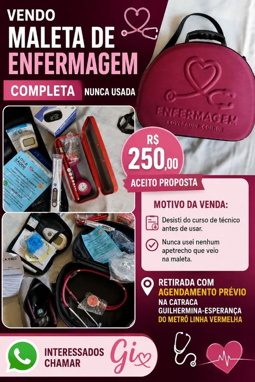 Maleta enfermagem completa - Foto 2