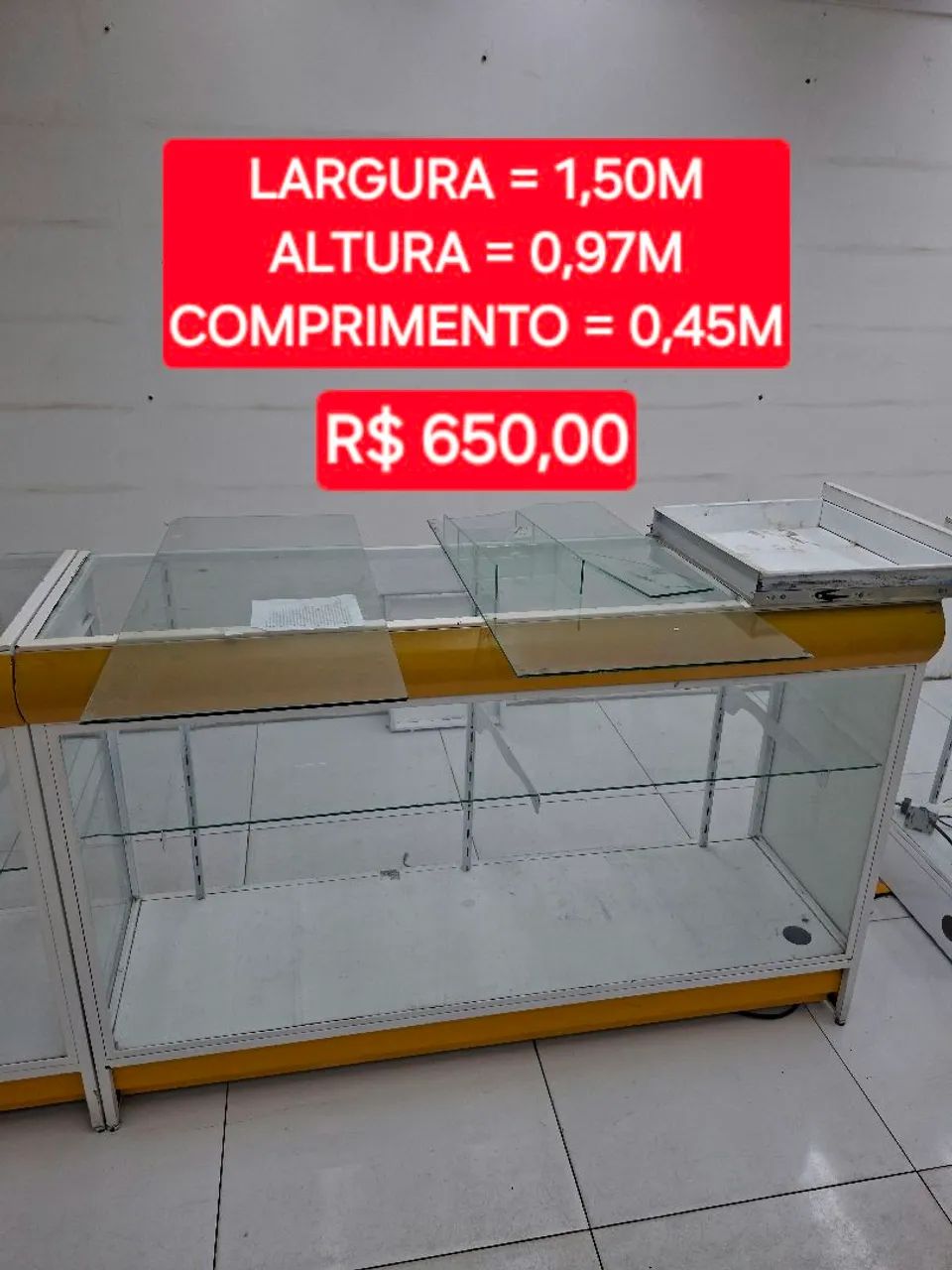 Balcão de vidro 