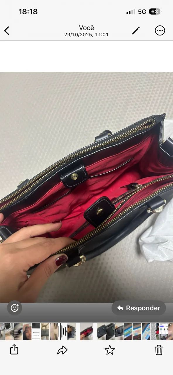 Bolsa Tote Grande New Lorena Preta - Foto 2