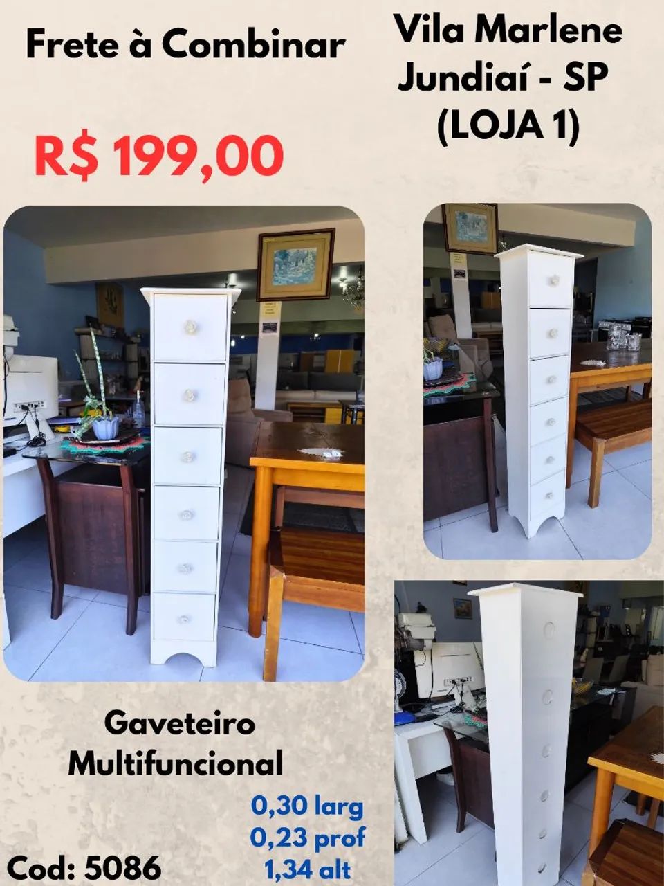 Gaveteiro Multifuncional 