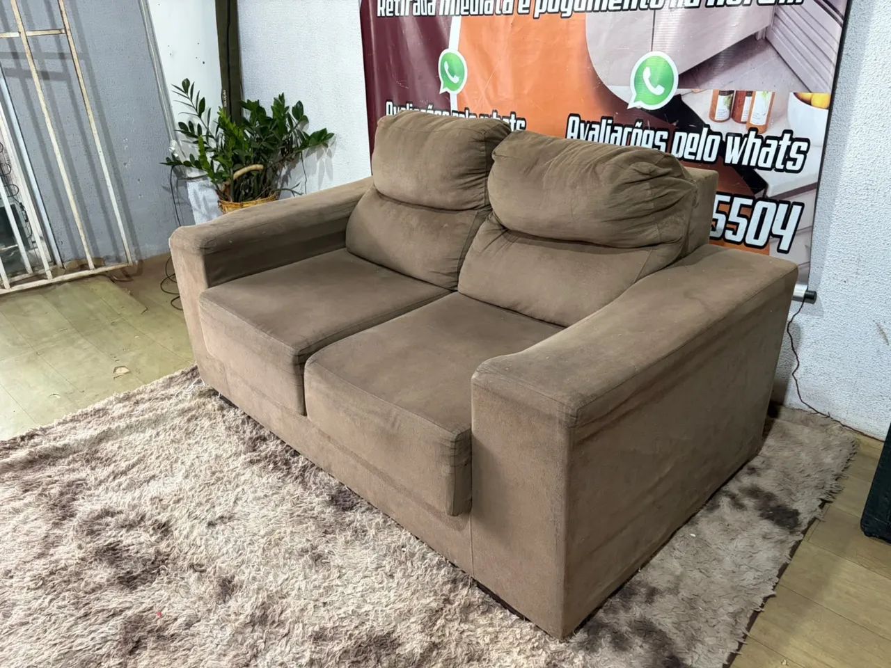 Sofá dois lugares apenas retratil (entrego) - Foto 4