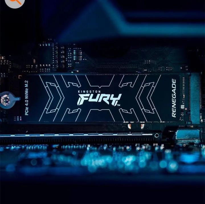 SSD Kingston Fury Renegade, 1TB, M.2 2280 PCIe 4.0 x4, NVMe, Leitura 7300 MB 6000 gravaçao