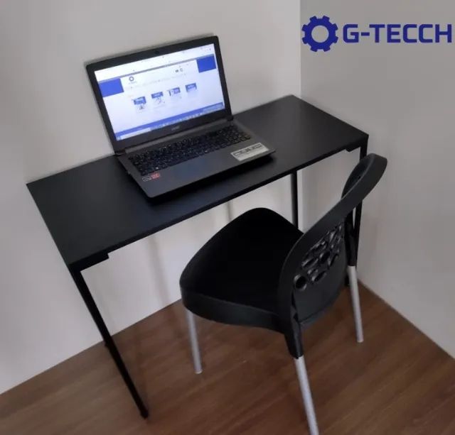 Mesa para Notebook NOVA Multiuso de escritório Estilo Industrial Computador Escrivaninha - Foto 5