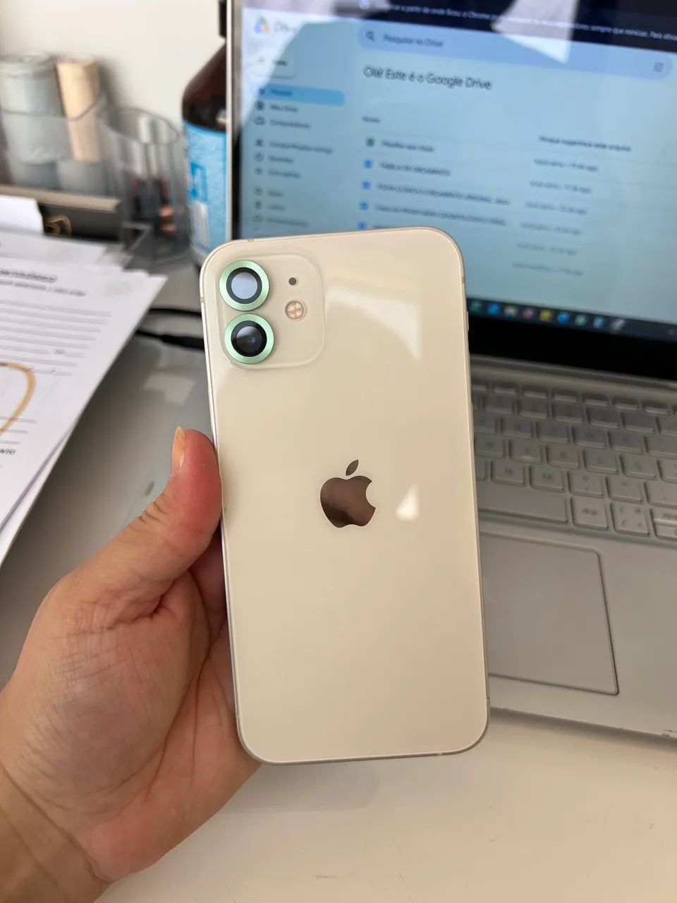 Vendo iPhone 12 128GB BRANCO - Foto 5