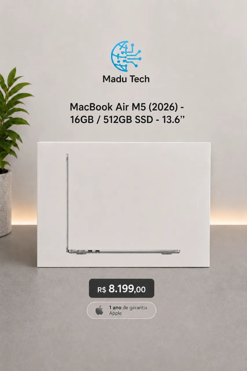 MacBook Air M5 (2026) - 16GB RAM / 512GB SSD - 13.6? - Silver