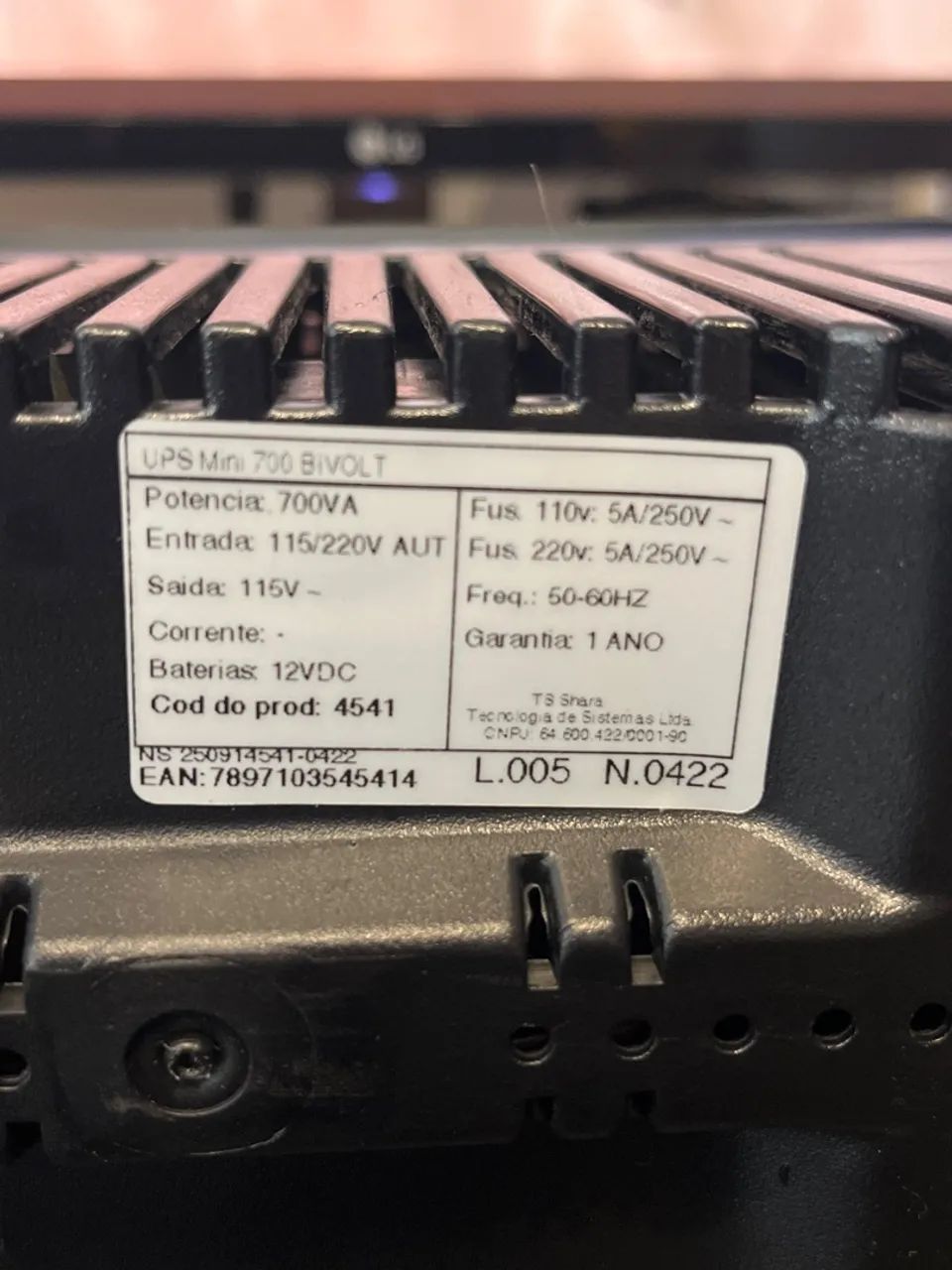 Nobreak TS Shara UPS Mini 700VA Bivolt. - Foto 5